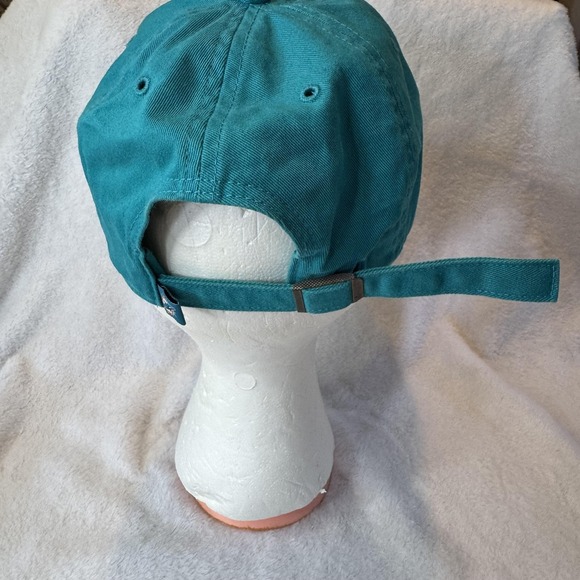 Miami Dolphins Hat Cap Strap Back Mens One Size Teal NFL Football Embroidered - Picture 4 of 9